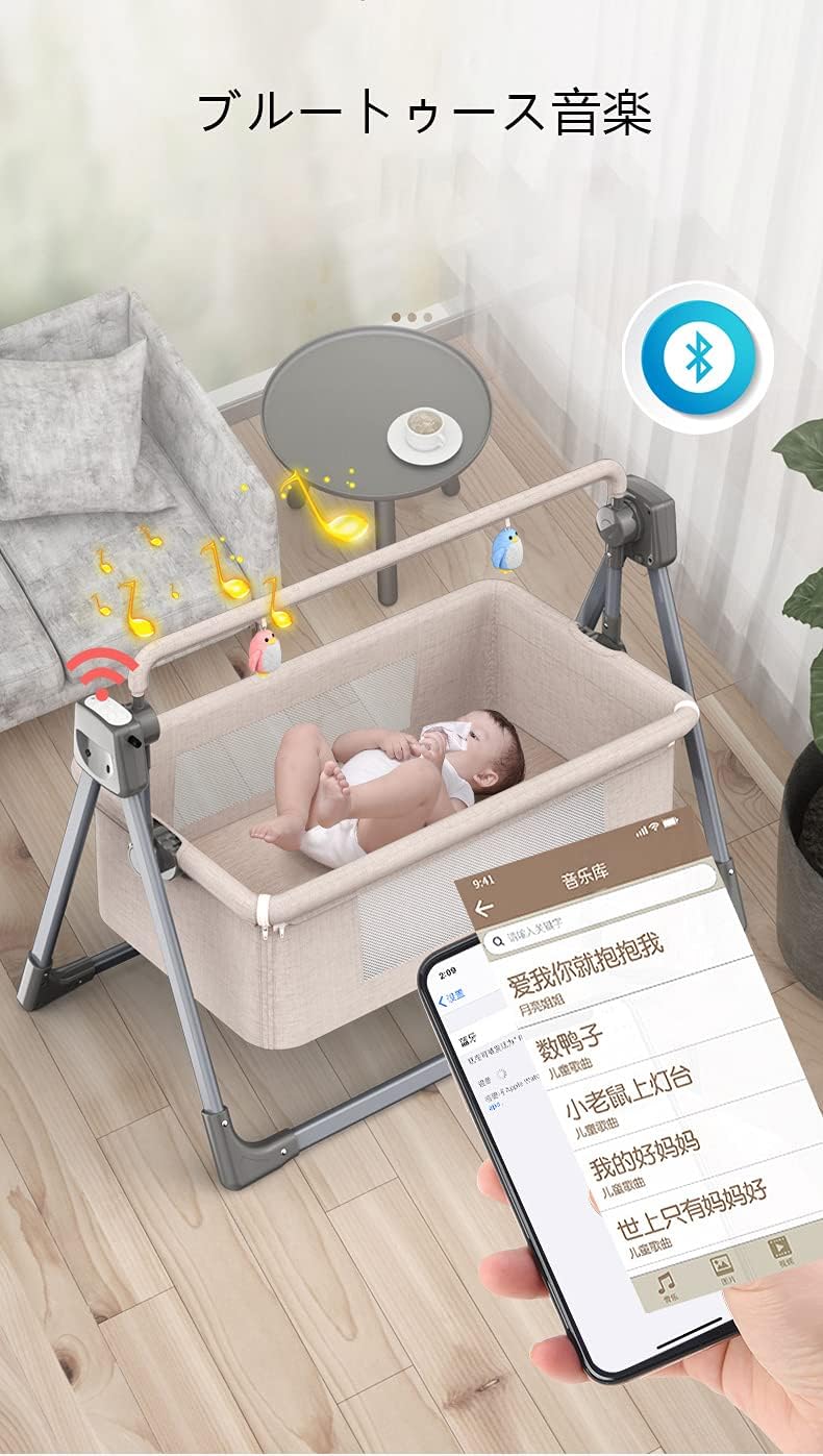 Luddy ベビーベッド ベビーラック ハイローベッド 折りたたみ 組み立て不要 Amazon.co.jp: Luddy ベビーベッド ベビーラック ハイローベッド